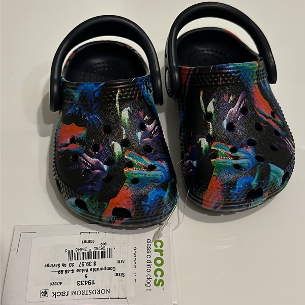 Brand New Dino Crocs 5